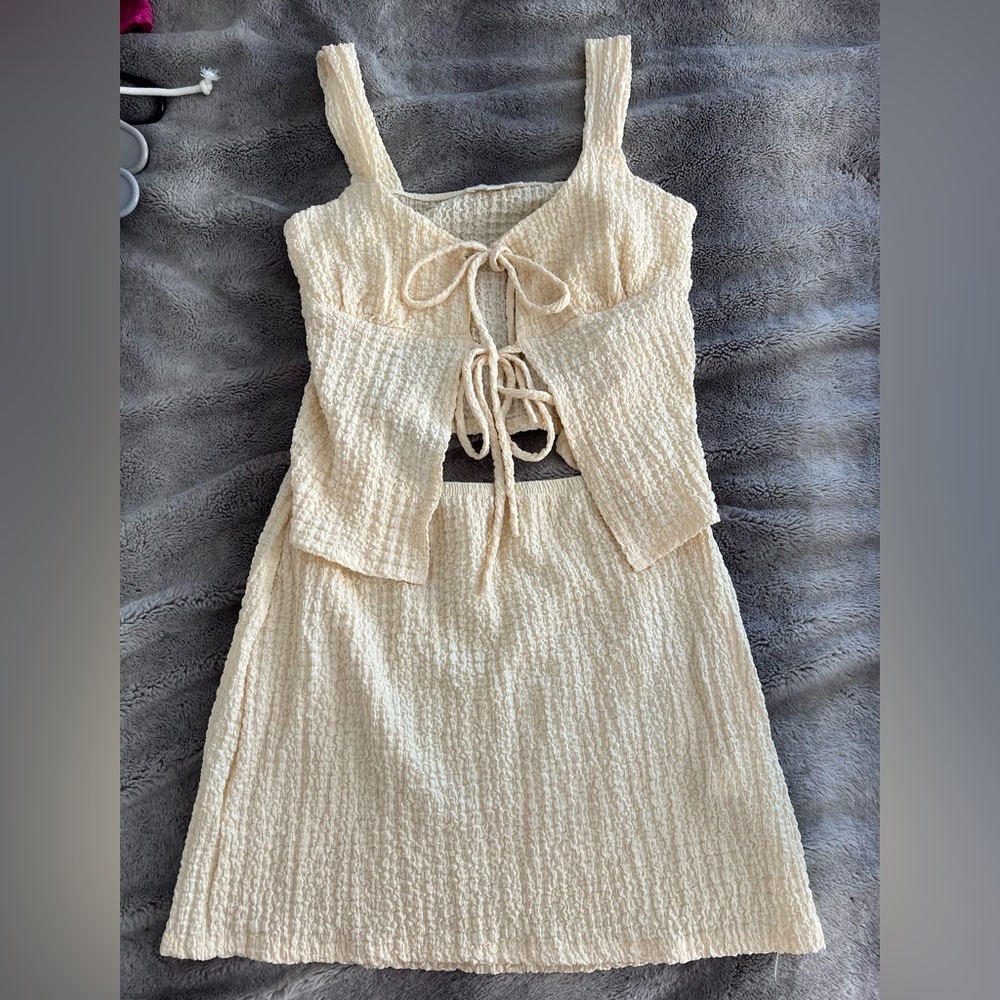 See You Monday Textured Yellow Set